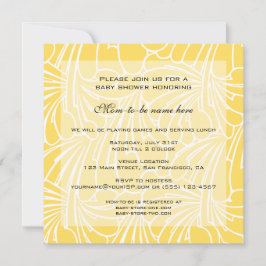  Baby shower, Art Nouveau Floral Pattern Kaart