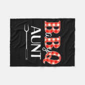 Baby Shower Aunt Bbq Party Cute Matching Family  Fleece Deken (Voorkant (Horizontaal))