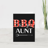 Baby Shower Aunt Bbq Party Cute Matching Family  Kaart (Voorkant)