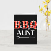 Baby Shower Aunt Bbq Party Cute Matching Family  Kaart (Gele Bloem)