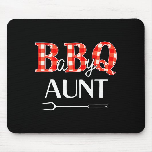 Baby Shower Aunt Bbq Party Cute Matching Family  Muismat (Voorkant)