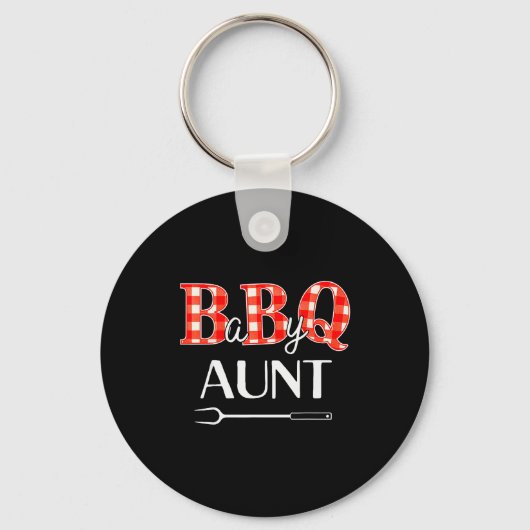 Baby Shower Aunt Bbq Party Cute Matching Family  Sleutelhanger (Voorkant)