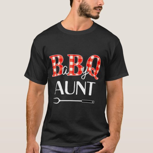 Baby Shower Aunt Bbq Party Cute Matching Family T-shirt (Voorkant)