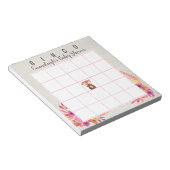 Baby shower Autumn Forest Animal Bingo Game Notitieblok (Schuin)