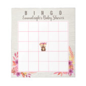 Baby shower Autumn Forest Animal Bingo Game Notitieblok (Voorkant)