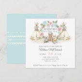 baby shower avontuur Begin met Beer van toppen bla Kaart (Voorkant / Achterkant)