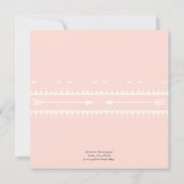 Baby Shower Avontuur Begin Teepee Beer Hert Roze Kaart (Achterkant)