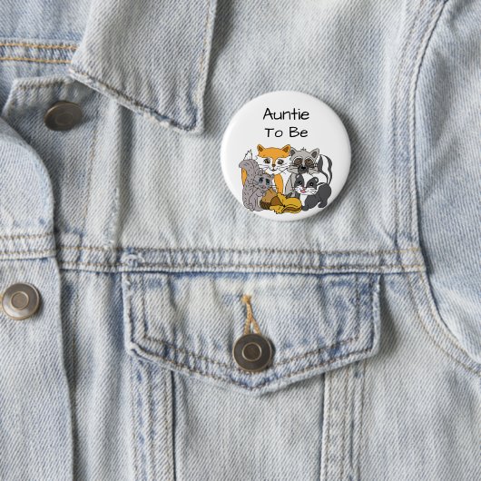 BABY SHOWER B RONDE BUTTON 5,7 CM (In situ)