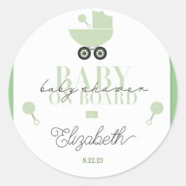Baby shower Baby Aan boord Uitnodiging Sticker