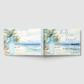 Baby shower baby aan boord van de surfplank gastenboek (Volledig)