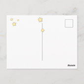 BABY SHOWER | Baby Beer maan en sterren Briefkaart (Achterkant)