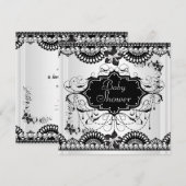 Baby shower Baby Black White Girl of Boy Kaart (Voorkant / Achterkant)