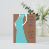 baby shower, Baby BLUE BOY Baby Bump, Kaart (Staand voorkant)