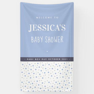 baby shower Baby Blue Custom Banner