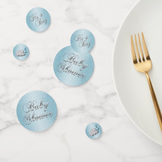 Baby shower Baby Blue Glitter Confetti (Groep)