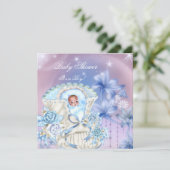  Baby shower Baby Blue Magical Kaart (Staand voorkant)