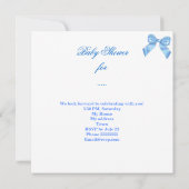  Baby shower Baby Blue Magical Kaart (Achterkant)