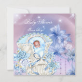  Baby shower Baby Blue Magical Kaart (Voorkant)