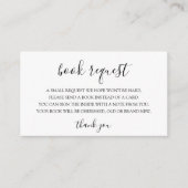 Baby shower Baby Book Request Insert Informatiekaartje (Voorkant)