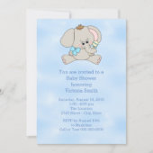 Baby shower Baby Boy Baby Elephant Kaart (Voorkant)