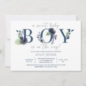 BABY SHOWER, BABY BOY, BLAUWE VLOEREN, HET IS EEN  (Voorkant)