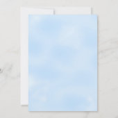 Baby shower Baby Boy Blue Lion Kaart (Achterkant)