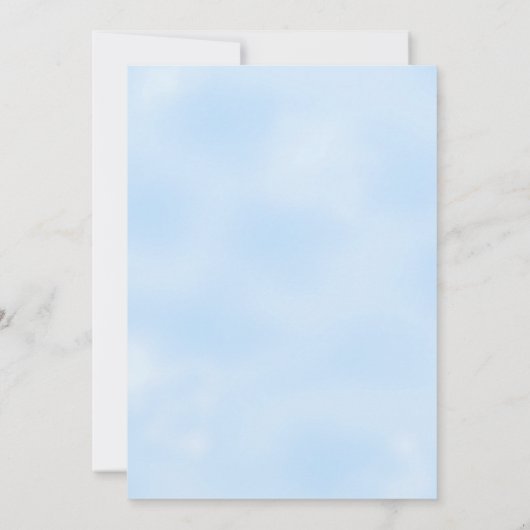 Baby shower Baby Boy Blue Lion Kaart (Achterkant)