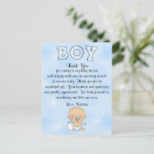 Baby shower Baby Boy Briefkaart (Staand voorkant)