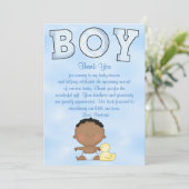 Baby shower Baby Boy Etnic Kaart (Staand voorkant)