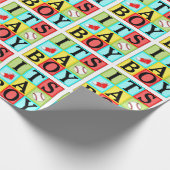 Baby shower Baby Boy Gift Cadeaupapier (Hoek)