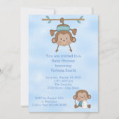 baby shower Baby Boy Monkey Kaart (Voorkant)
