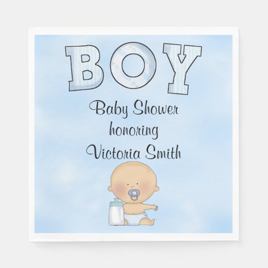 Baby shower Baby Boy Servetten (Voorkant)