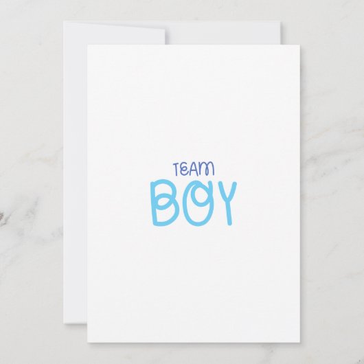 Baby shower Baby Boy uitnodiging (Achterkant)