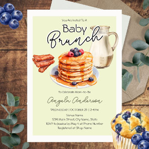 Baby Shower Baby Brunch Pret Leuke Groene Kaart