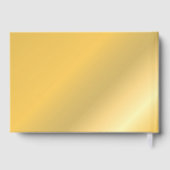 Baby shower 🍼 Baby Bump Photo Monogram Gastenboek (Achterkant)