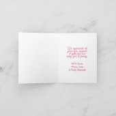 Baby shower & Baby Cadeau Bedankt U (Binnen)