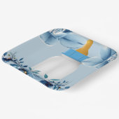Baby shower - Baby flesje - bloemen luis Papieren Bordje (Gebogen)