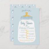 baby shower Baby flesopening Kaart (Voorkant / Achterkant)