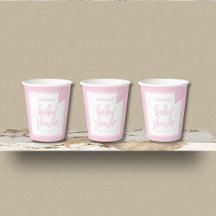 Baby shower Baby Girl Pastel Pink Polka Dot