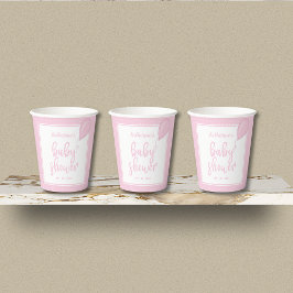 Baby shower Baby Girl Pastel Pink Polka Dot Papieren Bekers