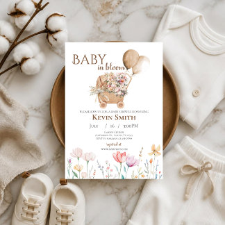 Baby Shower Baby in bloei Kaart