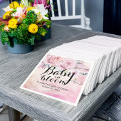 Baby shower Baby in Bloom Boho Flowers & Feathers Servet