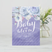 Baby shower Baby in Bloom Boho Flowers Kaart (Staand voorkant)