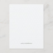  Baby shower Baby in Wieg Advice Kaart (Achterkant)