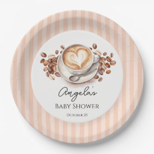 Baby Shower Baby is Brewing Feestje  Papieren Bordje