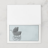 Baby shower Baby kinderwagen Pram Plaatskaartje (Buitenkant ongevouwen)