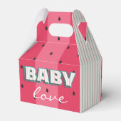 Baby shower Baby-liefdesbox Bedankdoosjes (Achterkant)