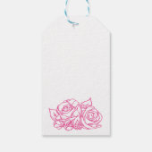 Baby shower Baby Making Potion Roze Dank u Cadeaulabel (Achterkant)