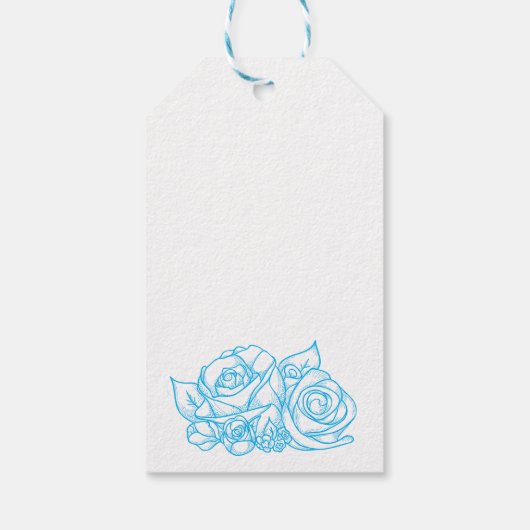 Baby shower Baby Making Potion Sky Blue Dank u Cadeaulabel (Achterkant)