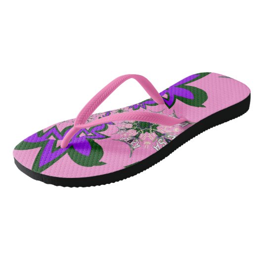 Baby shower Baby roze koele vormgeving Teenslippers (Schuin)